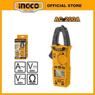 Ampe kìm đo AC kỹ thuật số Ingco DCM2001 đo AC, DC, Ω