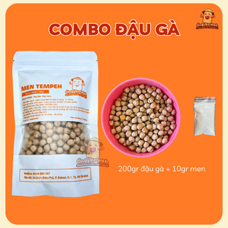 Combo làm thử tempeh đậu gà 200g đậu 10g men tempeh