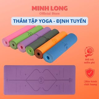 Thảm tập YOGA Định Tuyến_thảm tập GYM TPE 2 lớp siêu bền 6mm hàng chuyên cho phòng tập
