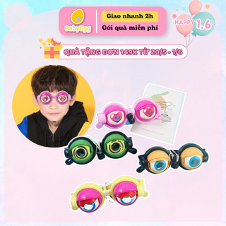 Kính mắt lồi ngộ nghĩnh chớp mắt trái tim bằng nhựa đồ chơi trẻ em cho bé hài hước cho bé trai bé gái 2 3 4 5 6 7 8 tuổi