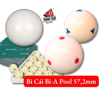 [THỊNH TÂM] Bóng Bi Cái Bida Pool, Bi Cái Bida Lỗ Đài Loan Cao Cấp [ Bi Cái Trắng 6 Chấm ]