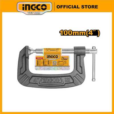 Kẹp chữ C 4”/100mm, 5”/125mm , 6”/150mm thương hiệu INGCO HGC0106 | HGC0105 | HGC0104