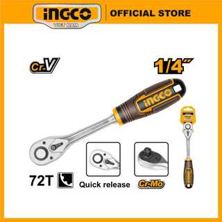 Cần siết hai chiều ingco hrth0814 1/4 inch chiều dài 158mm
