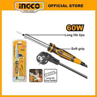 Mỏ hàn chì 60w loại tốt ingco si0268 mũi nhọn đầu thẳng,thời gian làm nóng 3 ~ 5 phút