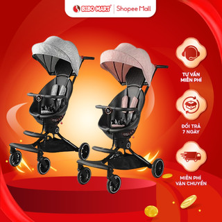 Xe đẩy gấp gọn v8 baobaohao xe đẩy cao cấp thiết kế khoang ngồi rộng ghế xoay 360 độ tiện dụng - bibomart