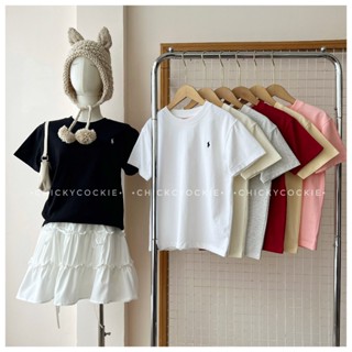 [CC] Áo thun babytee cotton logo thêu ngựa