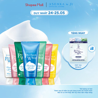 Sữa rửa mặt tạo bọt Sạch Sâu Mướt Mịn Senka Perfect Whip 100g - 120g