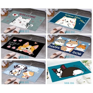 Thảm chùi chân hình thú 3D mẫu mới