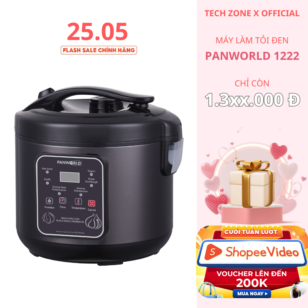 Nồi làm tỏi đen Panworld PW-1222 máy làm tỏi đen, sữa chua thương hiệu Thái Lan | bảo hành 24 tháng