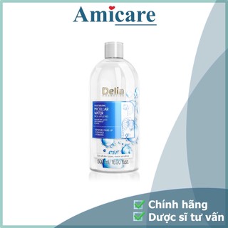  Delia Nước Tẩy Trang Dưỡng Ẩm & Làm Sạch Da MOISTURIZING MICELLAR WATER 500ml