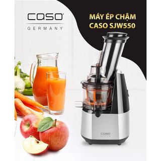 Máy ép chậm CASO SJW550, đường kính tới 8cm ép vừa 1 quả táo.