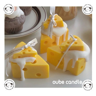 Nến Thơm Cao Cấp Tạo Hình Phô Mai Nhiều Mẫu Siêu Đẹp Trang Trí Phòng | Oube Candle NT73