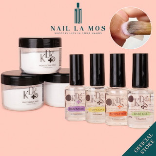 Bột đắp móng KDS 3in1 đắp bột, nặn hoa, bột nhúng 50g - Liên kết bột nhúng KDS base, cứng bột, top bóng, rửa cọ