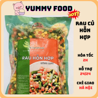 Rau củ quả hỗn hợp thích hợp làm cơm chiên, suop, salad (túi 400gr)