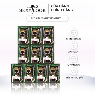  Combo 2 Hộp Mặt Nạ Đen Tràm Trà SEXYLOOK Kiểm Soát Dầu & Mụn (10 Miếng x 28ml)