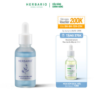 Serum tinh chất Hoa Đậu Biếc herbario 30ml ngăn ngừa lão hóa da thuần chay