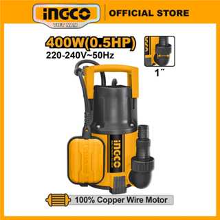 Máy bơm chìm nước sạch INGCO SPC4001 400W 0.5HP hút hồ cá, bể nước giếng khoan vùng nước ngập lụt