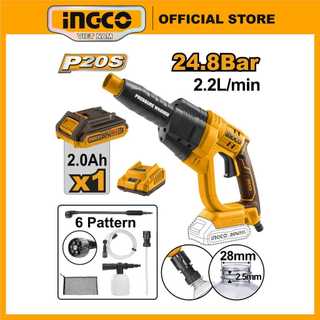  Máy rửa xe dùng pin 20V INGCO CPWLI20082  đã bao gồm 1 Pin và 1 Sạc  