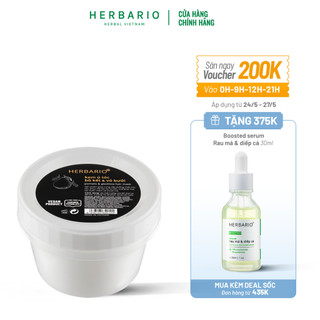 Kem ủ tóc bồ kết & vỏ bưởi herbario 200ml giúp tóc óng ả, mềm mại