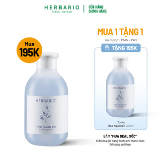 Toner nước cân bằng da Hoa Đậu Biếc herbario 200ml