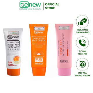 Kem chống nắng dưỡng trắng da kiềm dầu lên tông Hàn Quốc Benew 70ml