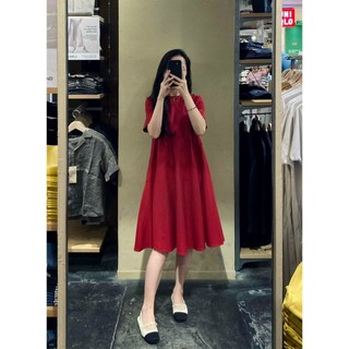 Váy bầu công sở mù hè Shopdambau-MA1580 đầm bầu thiết kế dáng suông đuôi cá chất mát freesize dưới 70kg