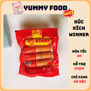  Xúc xích chiên Winner hãng CP chiên rán thả lẩu tiện lợi   túi 10c - 500gr   