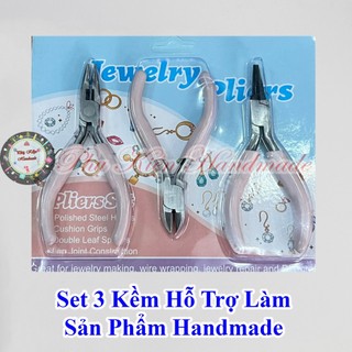 Set 3 kềm hỗ trợ làm sản phẩm handmade, đan móc