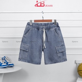 Quần Short jean nam túi hộp , chất bò không giãn dày dặn , thoáng mát
