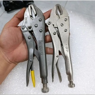 Combo 2 gồm kìm bấm xám miệng bằng và kìm bấm trắng miệng cong 10in hàng dày đẹp