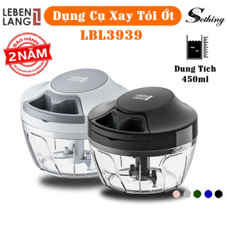Dụng cụ xay tỏi ớt lebenlang lbl3939 sothing xiangwu lưỡi xay bén - máy xay tỏi ớt cầm tay dây rút tiện lợi bh 2 năm