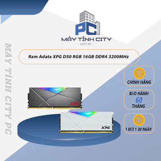 Ram adata xpg d50 rgb 16gb ddr4 3200mhz - white/grey - new bảo hành chính hãng 60 tháng
