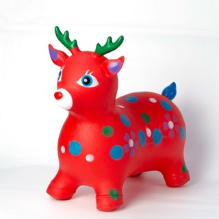 [Hoả Tốc]Thú Nhún, thú nhún nhựa đúc nguyên khối cho bé 8 tháng đến 10 tuổi, thú nhún ngựa,tuần lộc. KÈM NHẠC BÉ