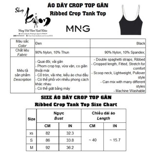 Áo Dây Crop Top Gân - MNG