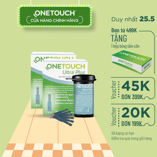Combo 2 Que Thử Đường Huyết OneTouch Ultra Plus B/25