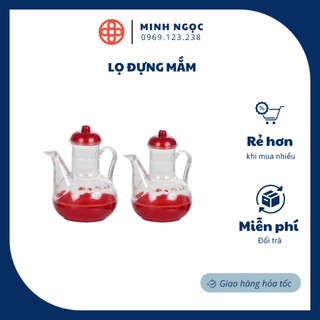 Lọ đựng mắm, vịt mắm đỏ nhựa việt nhật tiện ích- nhựa việt nhật