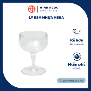 Ly kem nhựa meka trong suốt Việt Nhật- 6305, ly kem nhựa giá rẻ