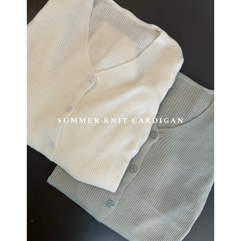SUMMER KNIT CARDIGAN (2 Colors) -LACIEL