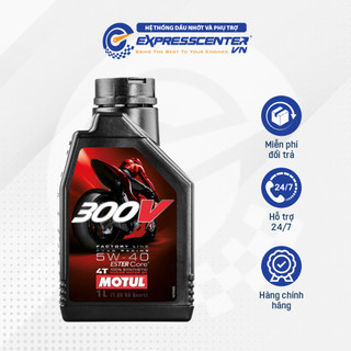  Dầu Nhớt Xe Moto Motul 300V 5w40 Tem 1 Lớp 1L 