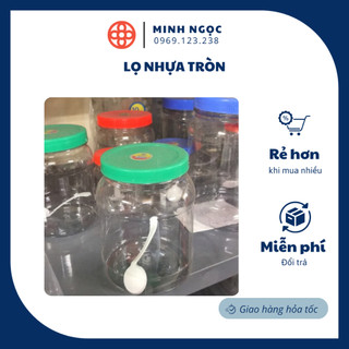 Lọ nhựa tròn từ 1kg 2kg 3,5kg 5kg 7kg 10kg việt nhật