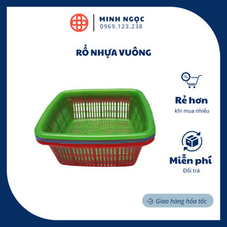 Rổ nhựa vuông ,nhựa tròn Việt Nhật (MS:3295/3291), rổ đựng rau sống, rổ mini - Nhựa Việt Nhật
