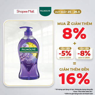 Sữa tắm Palmolive liệu pháp thư giãn toàn thân 750ml - Chiết xuất Ngọc lan Tây & Hoa Diên Vĩ