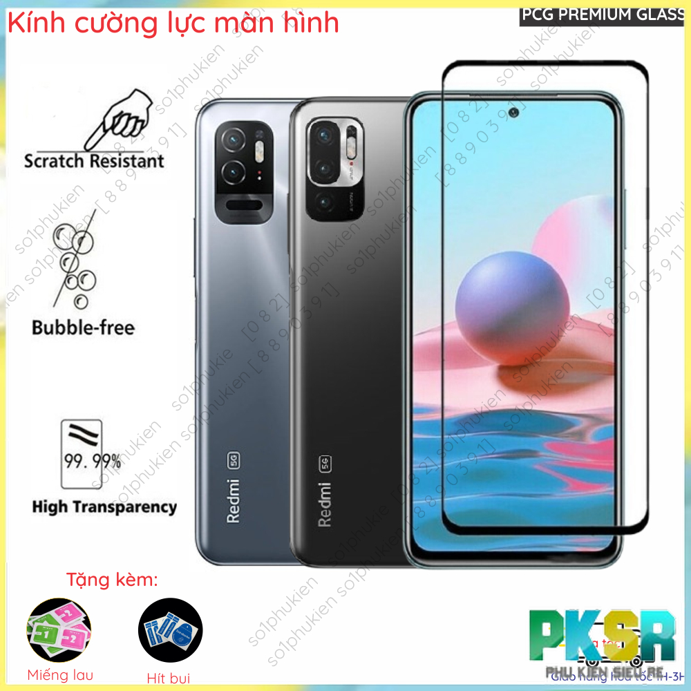 Kính cường lực màn hình Xiaomi Redmi Note 10 JE (Japan)/ Note 10T 5G (Quốc Tế)/ Note 10T 5G (Japan) 