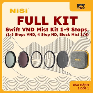 Bộ kính lọc máy ảnh NiSi Swift VND Mist Kit 1-9 Stops (1-5 Stops VND, 4 Stop ND, Black Mist 1/4) Set Swift VND Mist Kit