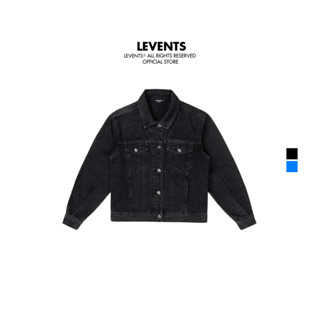 Áo Khoác Levents Classic Denim Jacket Chất Denim Unisex Crop
