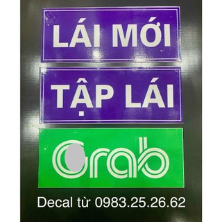 Decal nam châm xe tập lái, lái mới, grap dán xe oto tiện lợi cam kết siêu dính