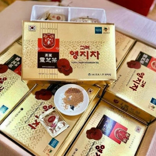 [HÀNG MỚI VỀ] Trà LINH CHI Hộp Vàng 100 gói Hàn Quốc