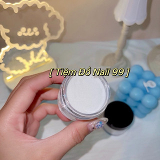 Bột mỹ đắp móng trắng white , bột clear đắp gel cao cấp siêu mịn hũ 10g ,30g