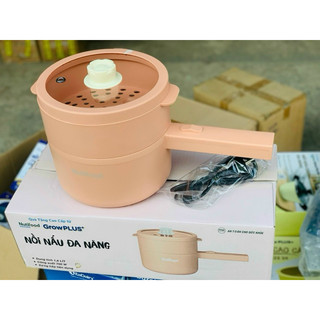 Nồi nấu đa năng có xửng hấp nồi tráng men 1.6L