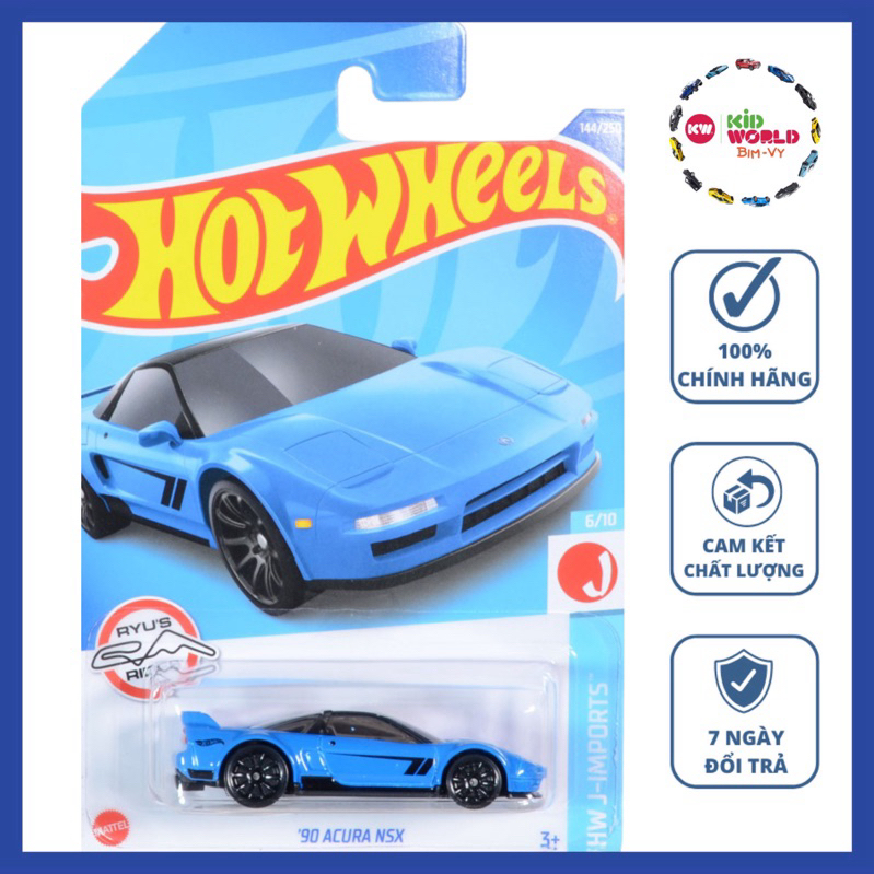 Xe mô hình Hot Wheels basic '90 Acura NSX HCV83.